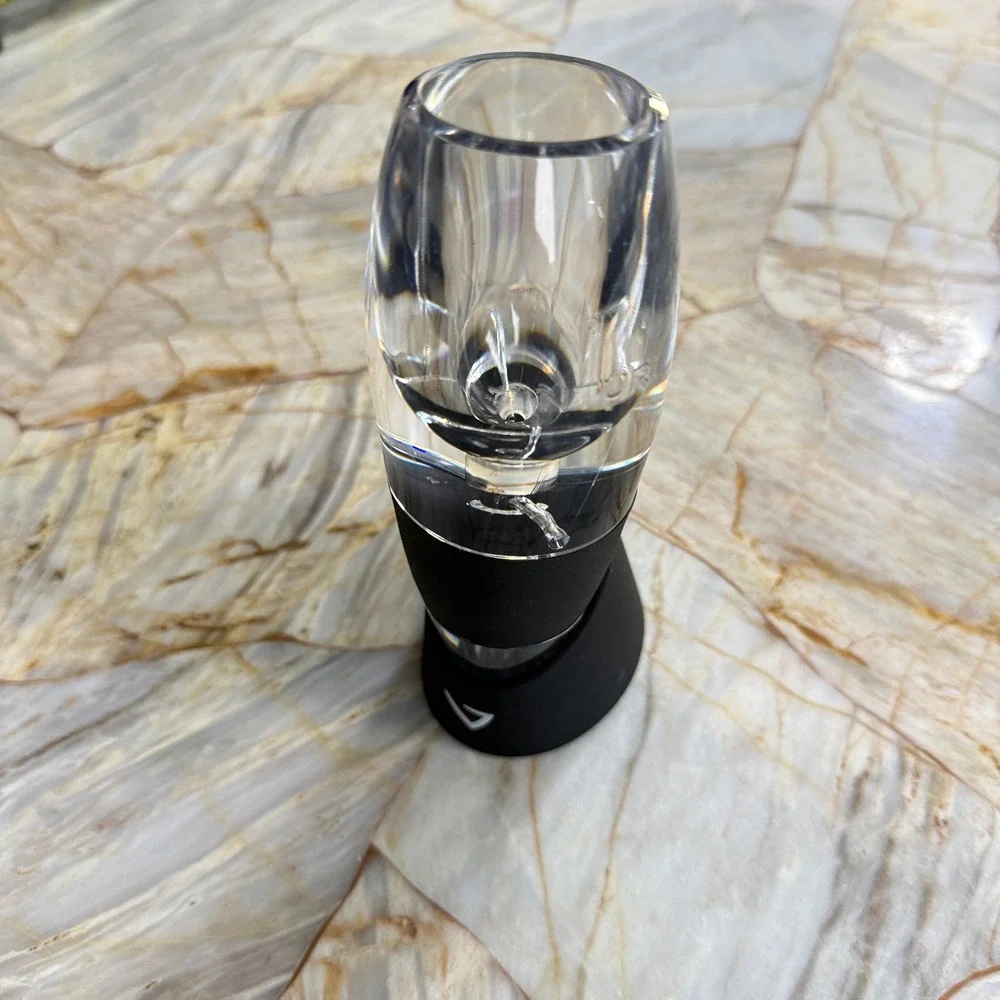 Premium Wine Aerator Pourer Instant Decanter Black Base‎ with Travel Pouch